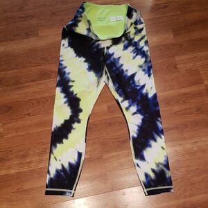 Athleta Kids Tie-Dye Leggings - Blue and Yellow New..not Tag